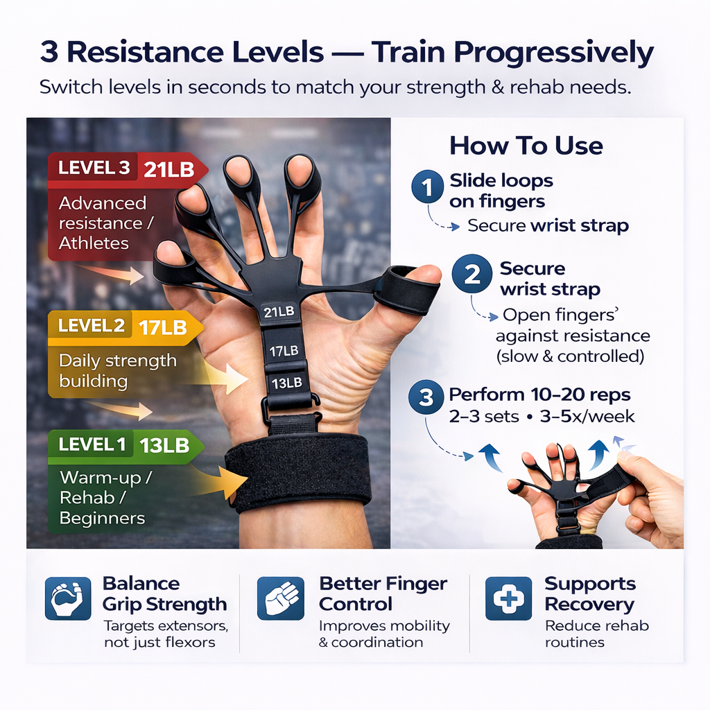 Selaya GripCore™ Forearm & Grip Trainer